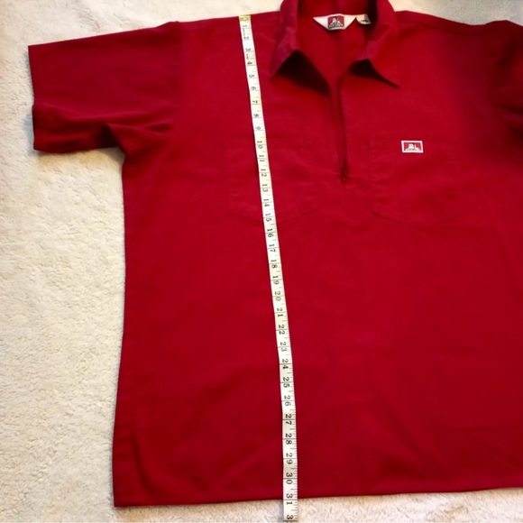 Vintage Ben Davis Work Shirt 3/4 Zipper Made in USA  Size 2XL - Picture 8 of 11